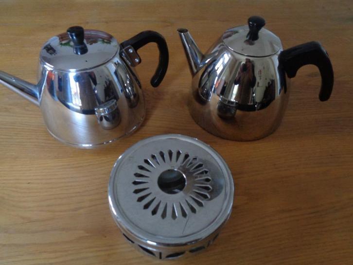 BREDEMEIJER dubbelwandige theepot, theelichtje :1.2 L, Huis en Inrichting, Keuken | Keukenbenodigdheden, Zo goed als nieuw, Ophalen of Verzenden