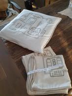 3 Riviera Maison Kussenhoezen Crème/Beige, Huis en Inrichting, Woonaccessoires | Kussens, Ophalen, Zo goed als nieuw, Beige, Vierkant