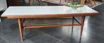 Vintage teakhouten salontafel met omkeerblad formica, 50 tot 100 cm, Minder dan 50 cm, Vintage, Scandinavisch, Deens, 100 tot 150 cm