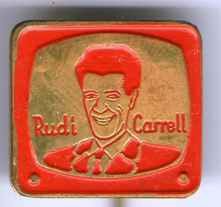 Rudi Carrell showmaster rood op koper speldje ( R_076 ), Verzamelen, Speldjes, Pins en Buttons, Nieuw, Speldje of Pin, Figuurtje