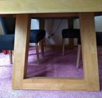 Angle Tafel eiken met 6 stoelen  izgst, Huis en Inrichting, Tafels | Eettafels, 200 cm of meer, 50 tot 100 cm, Modern, Gebruikt