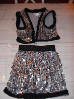 glitter rokje + hesje, Ophalen of Verzenden, Gebruikt, 158 t/m 164, Meisje