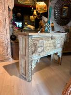 Prachtige India/Ibiza style Sidetable, Huis en Inrichting, Tafels | Sidetables, Nieuw, Ophalen of Verzenden