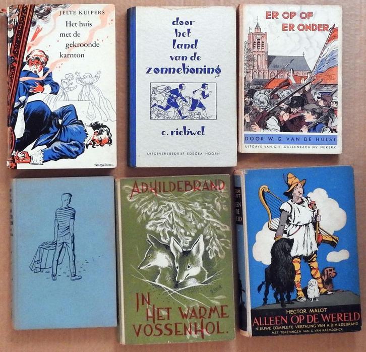 6 oude jeugdboeken, Antiek en Kunst, Antiek | Boeken en Bijbels, Ophalen of Verzenden