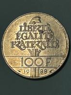 Frankrijk 100 frank 1988 zilver, Postzegels en Munten, Verzenden