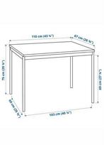Sandsberg IKEA tafel, Huis en Inrichting, Tafels | Eettafels, Ophalen, Zo goed als nieuw, Rechthoekig, 50 tot 100 cm