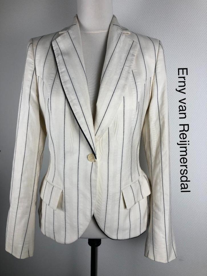 Erny van Reijmersdal Blazer  (mt: 36) 15,2/8698, Kleding | Dames, Jasjes, Kostuums en Pakken, Zo goed als nieuw, Maat 36 (S), Zwart