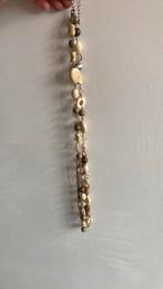 Vintage kralenketting, Ophalen of Verzenden, Gebruikt, Beige, Kunststof
