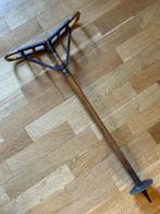 Antieke wandelstok met zitting, Ophalen of Verzenden, Opvouwbaar, Gebruikt