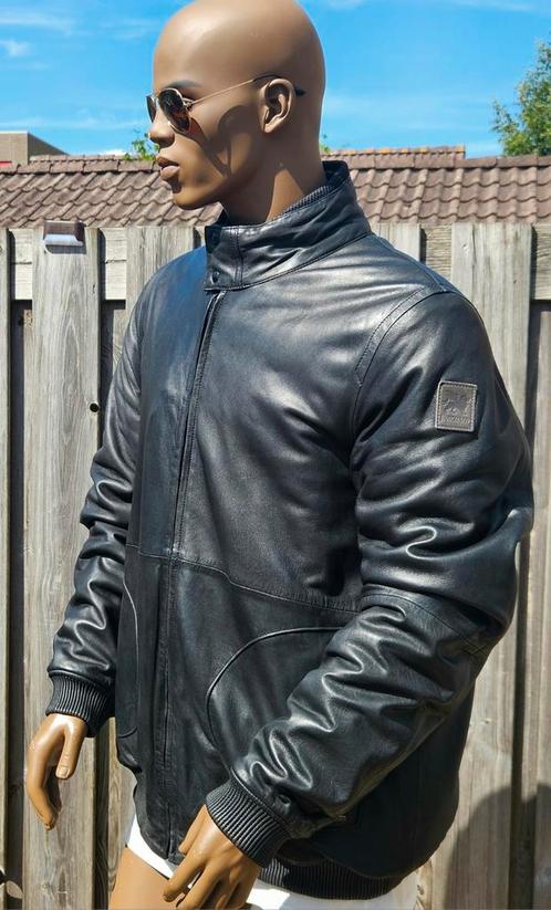 Vanguard / PME exclusieve leren jas met leren boorden (XXXL), Kleding | Heren, Jassen | Winter, Zo goed als nieuw, Overige maten