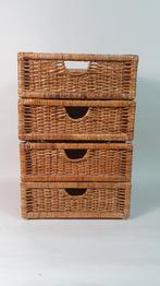Rieten lade, mandje, Huis en Inrichting, Woonaccessoires | Schalen en Manden, Tweedehands verkoop, Tweedehands verkoop, Gebruikt