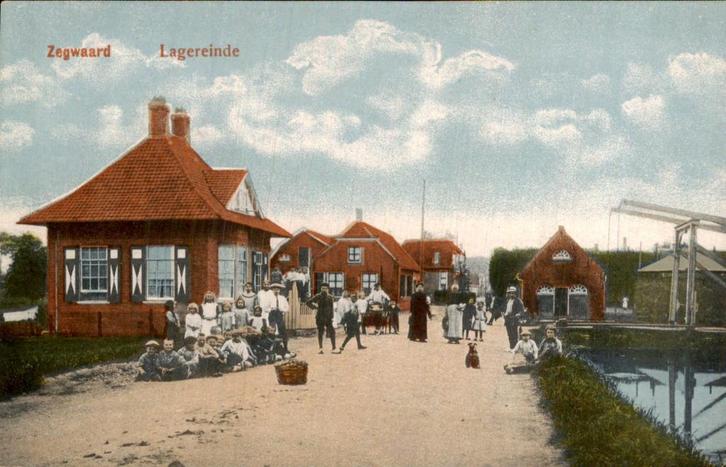 Zegwaard - Lagereinde, Verzamelen, Ansichtkaarten | Nederland, Ongelopen, Zuid-Holland, Voor 1920, Ophalen of Verzenden