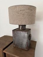 Oude melkbus lampenvoet met shabby lampenkap, Ophalen, Nieuw, Minder dan 50 cm