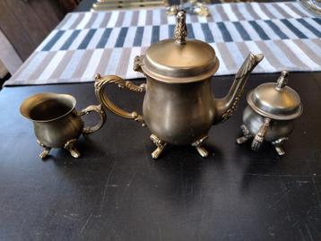 verzilverd koffieservies vintage antiek beschikbaar voor biedingen