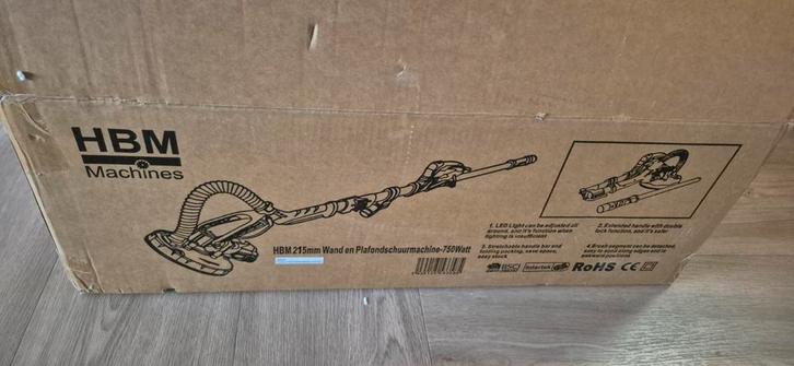 Plafond- muur schuurmachine, Doe-het-zelf en Verbouw, Gereedschap | Schuurmachines, Zo goed als nieuw, Vlakschuurmachine, Minder dan 600 watt