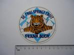sticker Frank buck tijger jager jacht tv serie vintage retro, Verzamelen, Stickers, Verzenden