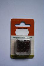 5 pakjes a 25 stuks glasparels transparant mat bruin 6 mm, Verzenden, Nieuw, Kraal