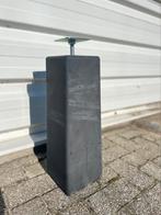 Betonpoeren 15x15x60cm incl stelplaat, Ophalen of Verzenden, Zo goed als nieuw, Rond, Minder dan 60 cm