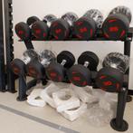 Nieuwe Pu Dumbells in Verpakking  22,24,26,28,30 kilo set, Sport en Fitness, Fitnessmaterialen, Ophalen, Zo goed als nieuw, Dumbbell