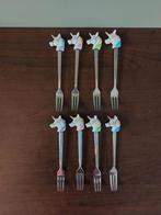 Blond Amsterdam unicorn vorkjes 8 stuks, Ophalen of Verzenden, Zo goed als nieuw, Bestekset