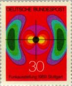 Y & T 459 Michel 599 Tentoonstelling Duitse radio Stuttgart, Postzegels en Munten, Postzegels | Europa | Duitsland, Ophalen of Verzenden