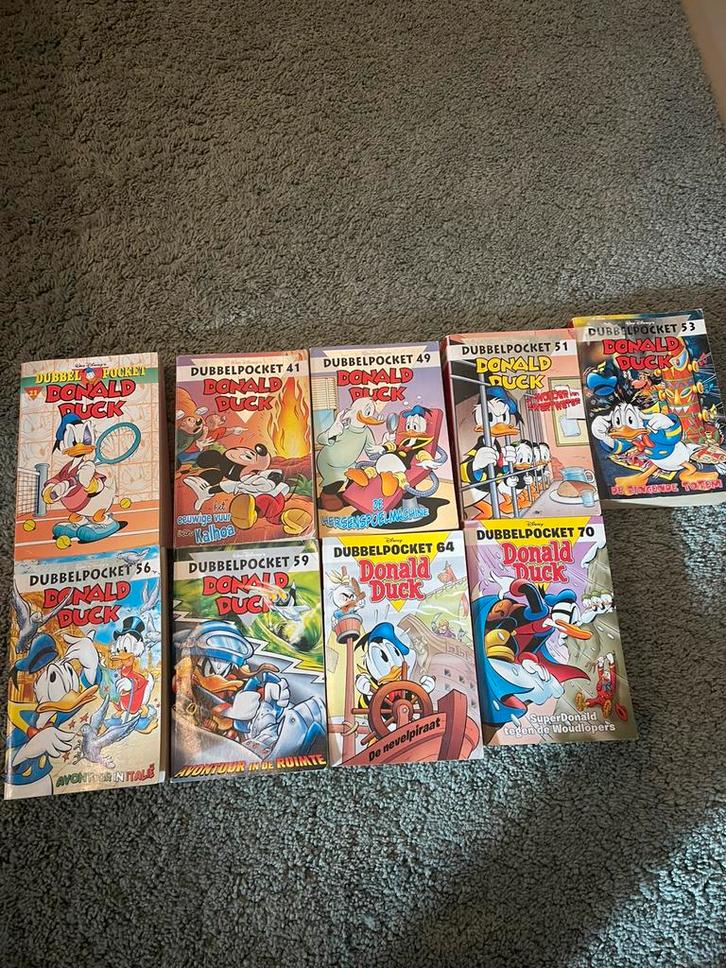 Donald duck pockets dubbel, Boeken, Stripboeken, Gelezen, Meerdere stripboeken, Ophalen of Verzenden