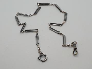 Antieke Zilveren Horlogeketting beschikbaar voor biedingen