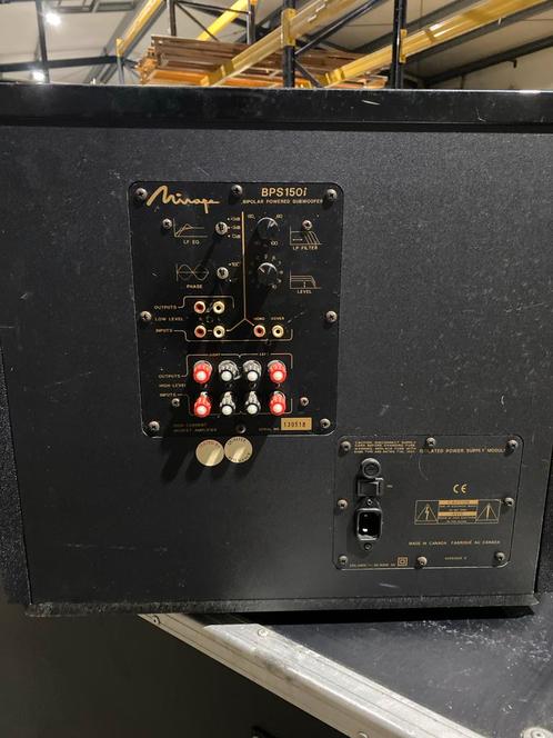 Mirage BPS150i Subwoofer vintage - nochris 2.0, Audio, Tv en Foto, Luidsprekers, Gebruikt, Subwoofer, 120 watt of meer, Overige merken