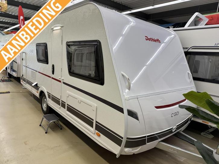 Dethleffs C'Go 495 QSK +mover+luifel+fietsendrager, Caravans en Kamperen, Caravans, Bedrijf, tot en met 5, 1000 - 1250 kg, Overige