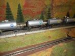 Märklin 4500 2x en 4900 2x ketelwagons BP en Aral, zilverkle, Wisselstroom, Ophalen of Verzenden, Märklin, Gebruikt