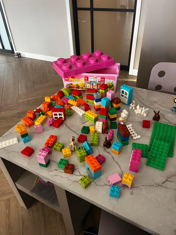 Duplo Boerderij met Opbergbox - 120 Onderdelen!, Kinderen en Baby's, Speelgoed | Duplo en Lego, Gebruikt, Duplo, Complete set