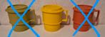 3 vintage Tupperware bekers, Ophalen of Verzenden, Zo goed als nieuw