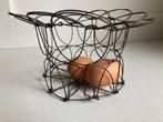 Antiek (ca. 1920) opvouwbaar eiermandje (draadmand)., Ophalen of Verzenden