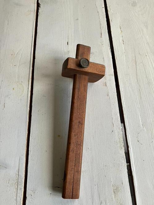 Nooitgedagt dubbel kruishout. Lengte 30 cm., Antiek en Kunst, Antiek | Gereedschap en Instrumenten, Ophalen of Verzenden