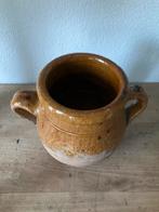 Franse aardewerk pot met oren, Ophalen of Verzenden