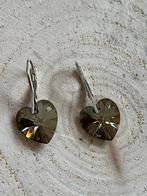 Prachtige oorbellen met Swarovski kristallen, massief 925z, Verzenden, Nieuw, Zilver