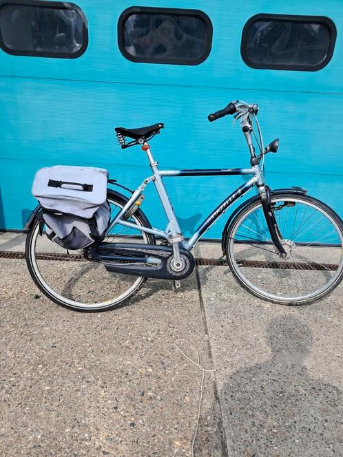 Gazelle Herenfiets met Versnellingen en Fietstassen, Fietsen en Brommers, Fietsen | Heren | Herenfietsen, Gebruikt, Gazelle, 57 tot 61 cm