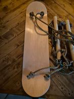 Houten Skateboardschommel, Kinderen en Baby's, Speelgoed | Buiten | Speeltoestellen, Ophalen of Verzenden, Zo goed als nieuw, Klimtouw