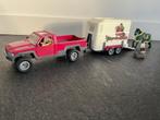 Schleich paarden 42346 pick-up met trailer, Ophalen, Gebruikt