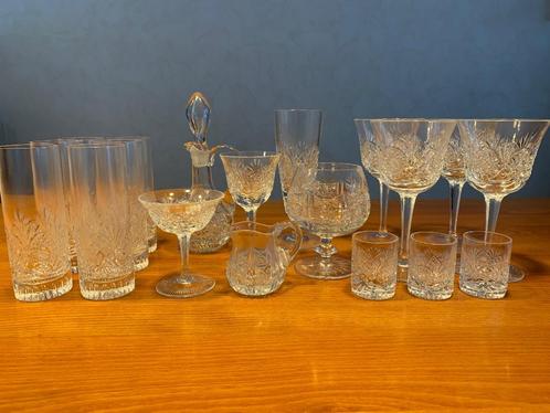 Handgeslepen kristallen glaswerk, Antiek en Kunst, Antiek | Glas en Kristal, Ophalen