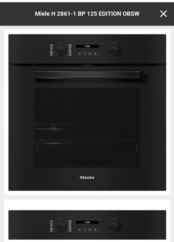 Nieuwe Miele H 2861-1 BP 125 EDITION OBSW Oven nismaat 60 cm, Witgoed en Apparatuur, Ovens, Zo goed als nieuw, Inbouw, Oven, 45 tot 60 cm