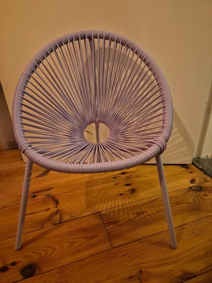 Acapulco stoel kind, Huis en Inrichting, Stoelen, Zo goed als nieuw, Eén, Kunststof, Metaal, Overige kleuren, Ophalen of Verzenden