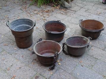 koperen potten beschikbaar voor biedingen