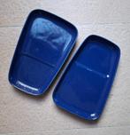 2 x Arabia blauwe Kilta schotel (onderdeel tv setje), Gebruikt, Keramiek, Ophalen of Verzenden, Overige stijlen