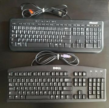Microsoft wired keyboard 600 + Dell keyboard 3T7D20  beschikbaar voor biedingen