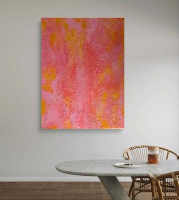 Kleurrijk Abstract Kunstwerk - 60x80cm beschikbaar voor biedingen