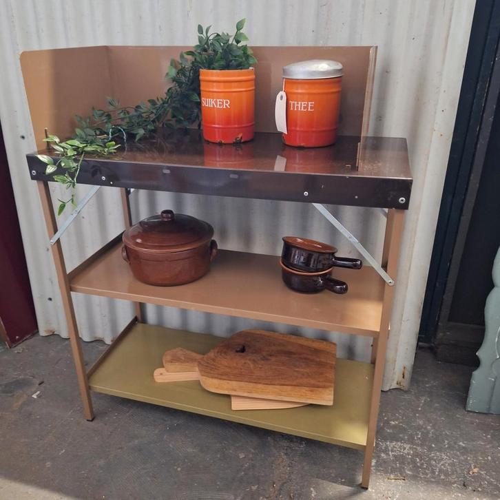 Vintage Italiaans Campingkastje - Leuk voor Binnen!, Huis en Inrichting, Keuken | Keukenbenodigdheden, Gebruikt, Ophalen of Verzenden