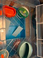 Hamsterkooi zgan, Dieren en Toebehoren, Knaagdieren en Konijnen | Hokken en Kooien, Kooi, Minder dan 75 cm, Zo goed als nieuw