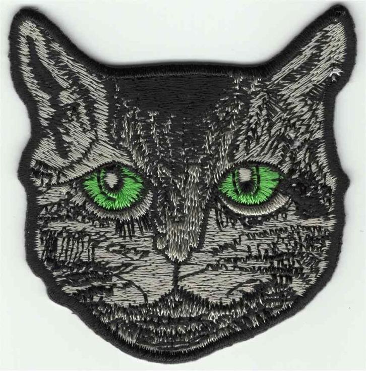 Poes Kat stoffen opstrijk patch embleem #2, Verzamelen, Overige Verzamelen, Nieuw, Ophalen of Verzenden