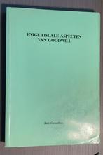 Enige fiscale aspecten van goodwill, Ophalen of Verzenden, Gelezen, Overige wetenschappen
